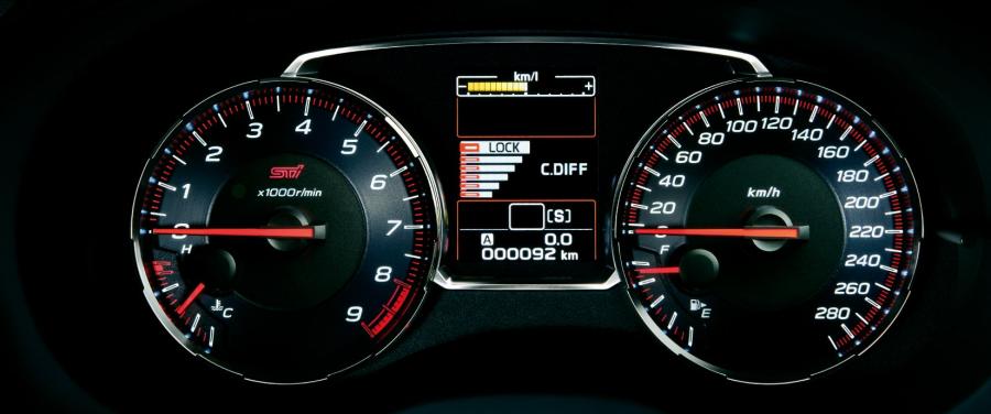 Панель приборов Subaru WRX STI 2017 года  (JP) (фото 2 из 17)